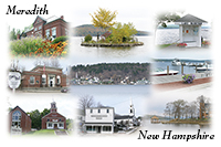 Meredith, NH - Collage #2 - Square Format